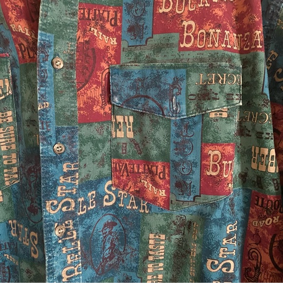 Vintage Wrangle Western Men’s Button Up XL - Picture 3 of 4